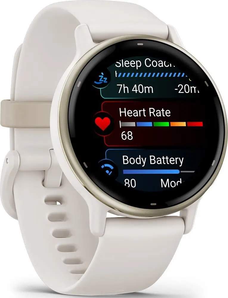 Смарт-годинник Garmin vivoactive 5 Cream Gold Aluminum Bezel with Ivory Case and Silicone Band (010-02862-11/5B) - фото 3
