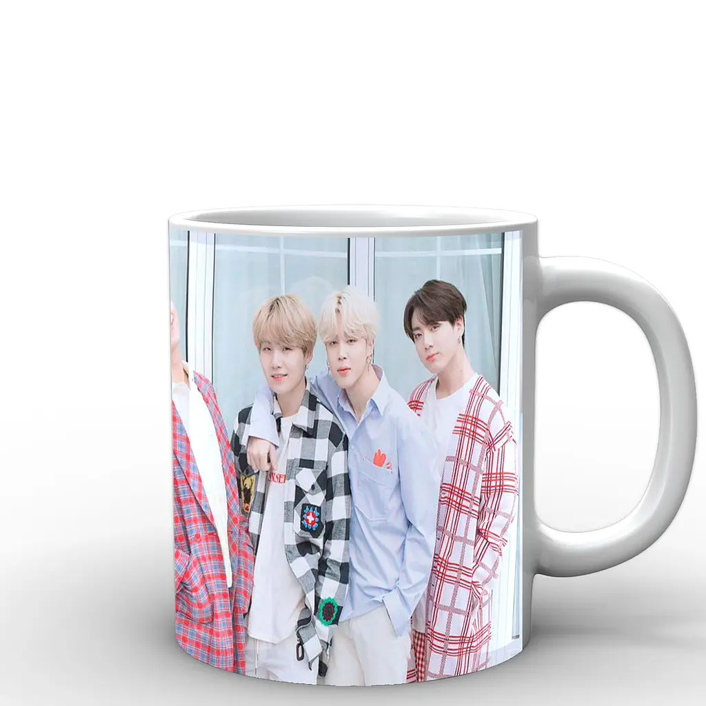 Кухоль GeekLand  вся група Bangtan Boys BTS BTS 02.38 330 мл білий - фото 2