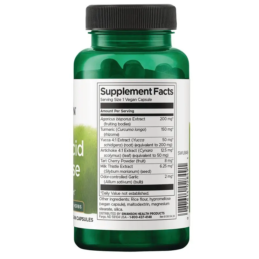 Рослинний комплекс Swanson Uric Acid Cleanse, 60 вегакапсул - фото 2