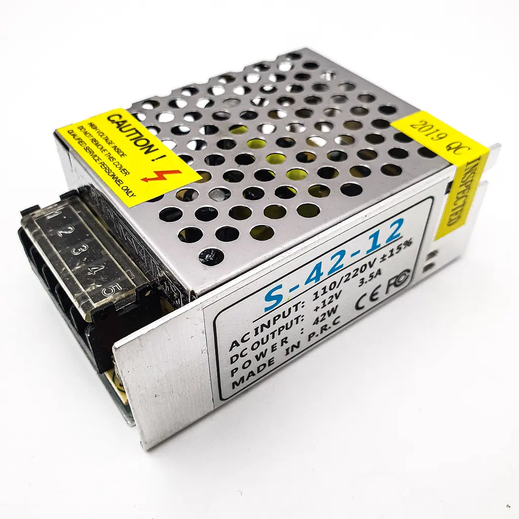 Блок живлення перфорований трансформатор адаптер 12В 42Вт 12V 3.5A 110v/220v Stone 42W метал - фото 4