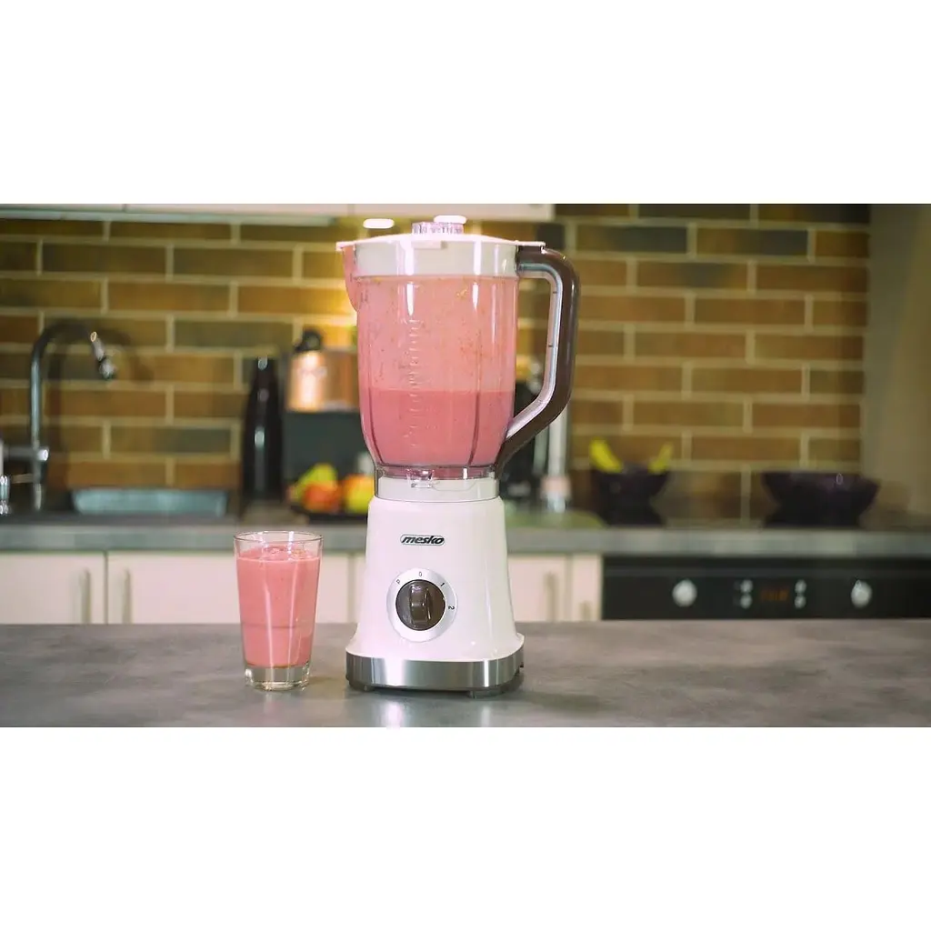Блендер стационарный Mesko MS 4079 1000 Вт 2 скорости 1.8 л бежевый - фото 5