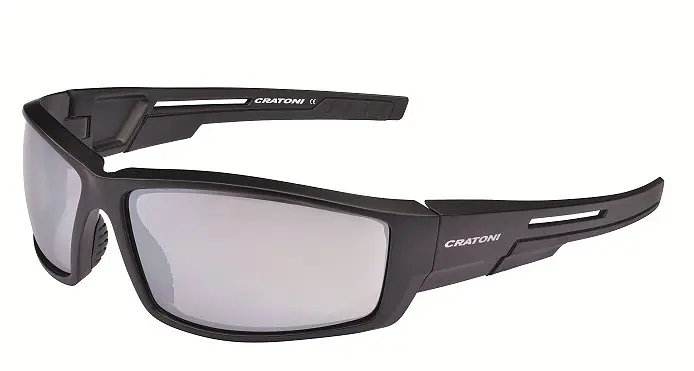 Окуляри CRATONI Raw black з дзеркальними димчастими лінзами