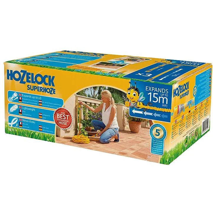 Шланг для полива Hozelock Superhoze, растягивающийся, 15 м, d=15 мм (8215) - фото 2