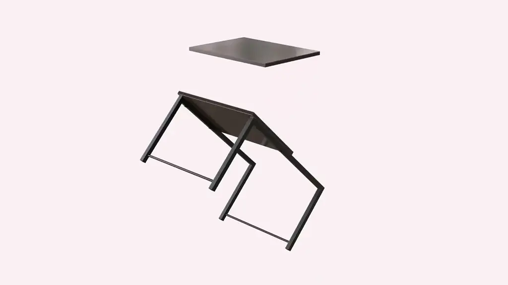 Стіл журнальний приставний Террі Комбо Ferrum-decor 345x662x440 Білий метал ДСП Дуб Сонома Трюфель 16 мм (FRD-105147) - фото 6