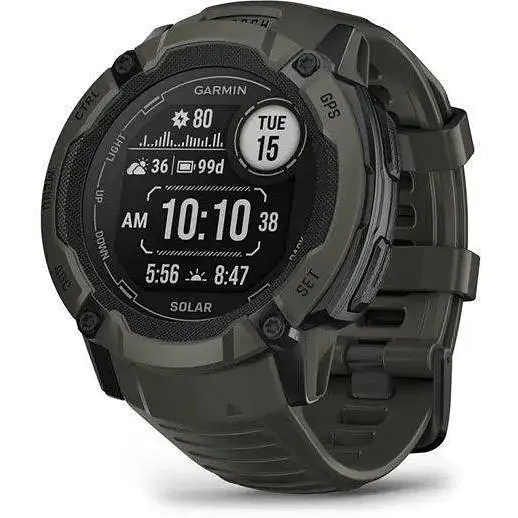 Смарт-годинник Garmin Instinct 2X Solar Moss (010-02805-15/05) - фото 2