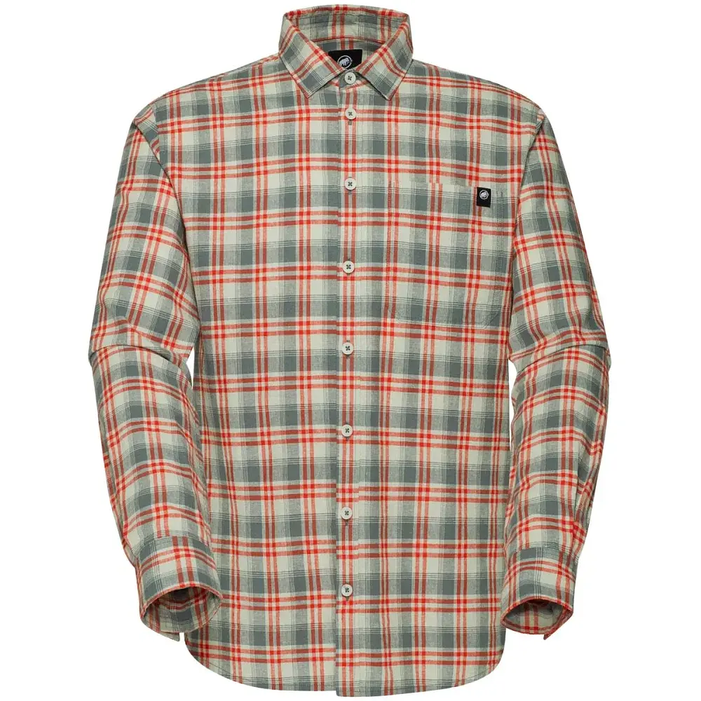 Сорочка Mammut Trovat Summer Longsleeve Shirt Men M silver sage-red