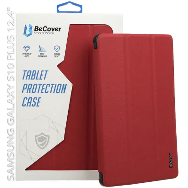 Чохол до планшета BeCover Smart Case Samsung Galaxy Tab S10 Plus (SM-X820/SM-X826) 12.4" Red Wine (712239) - фото 5