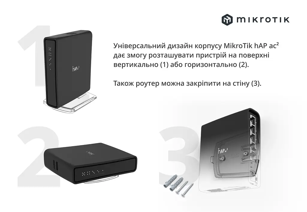 Бездротовий маршрутизатор Mikrotik hAP AC2 (RBD52G-5HACD2HND-TC) - фото 8