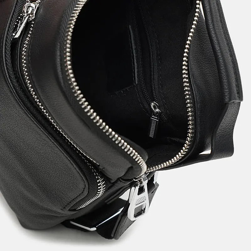 Чоловіча сумка Ricco Grande K12002bl-black 21х18х7.5 см Чорний - фото 5