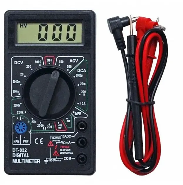 Цифровий мультиметр тестер Digital DT-832 - фото 3