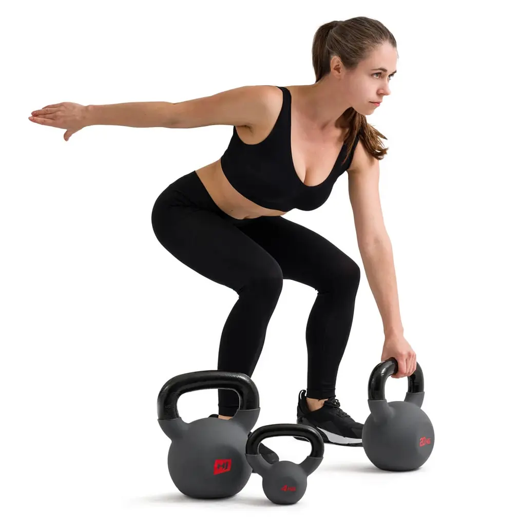 Гиря Hop-Sport HS-I024KB металлическая 24 кг серая с черным - фото 9