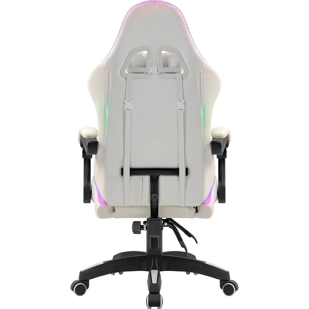 Крісло ігрове Defender Energy, Клас 4, 50мм, PU, ​​RGB, біле - фото 5