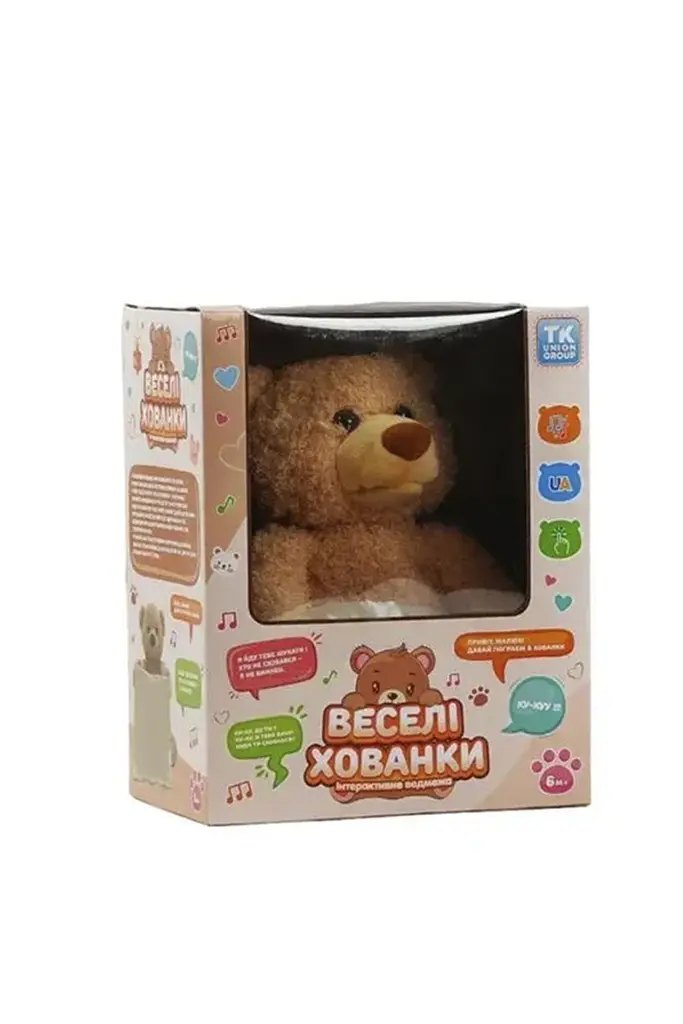 Інтерактивний ведмідь «Веселі хованки» TK Group 45973 ЦБ-00292613 - фото 3