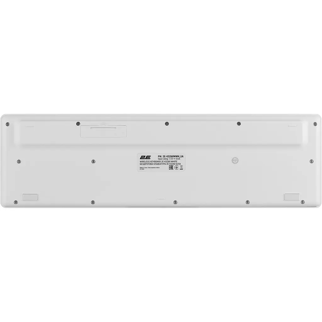 Клавіатура 2E KS260 WL UA White (2E-KS260WWH_UA) [150958] - фото 2
