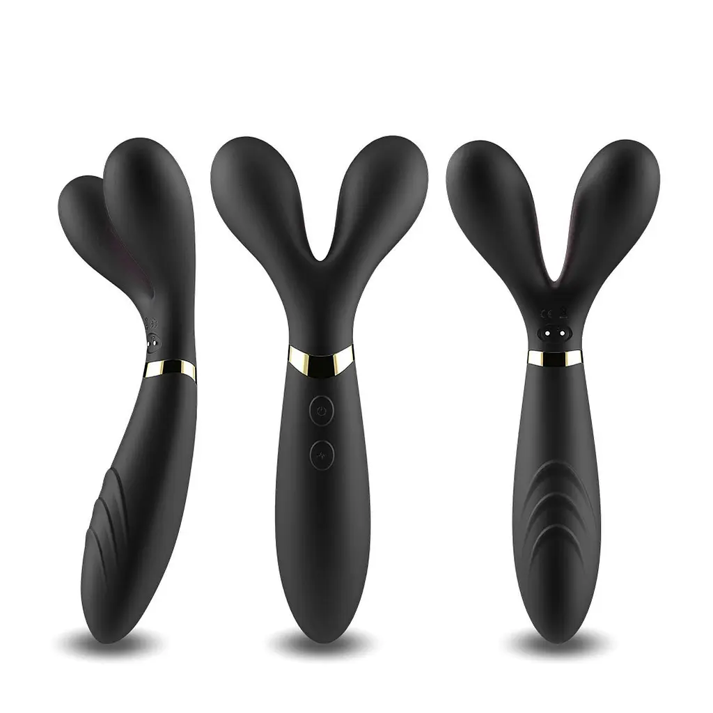 Вібратор-кролик B - Series Joy Y-Wand, 19.2 см (чорний)