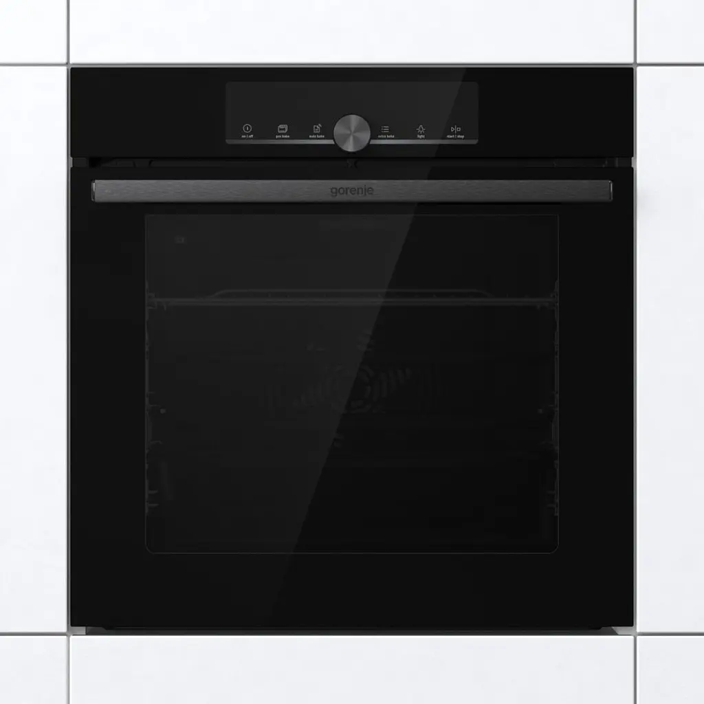 Шафа духова електрична Gorenje A+ 77 л дисплей піроліз чорний - фото 3