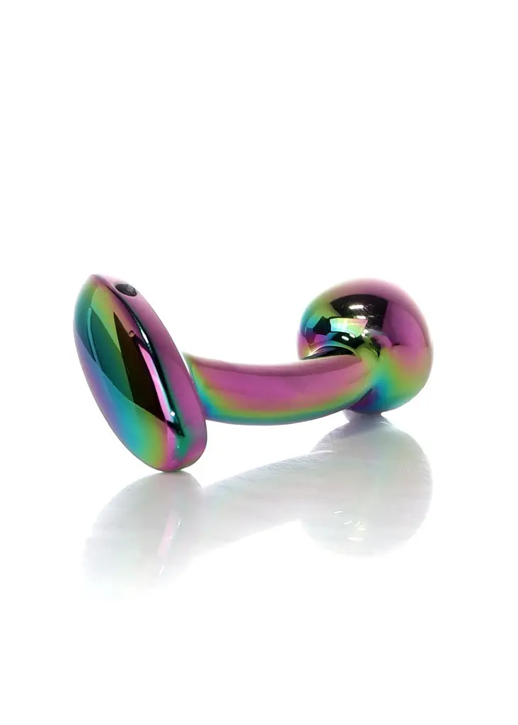 Анальна пробка B-Series Jewellery Multicolour Curved Plug S - фото 5
