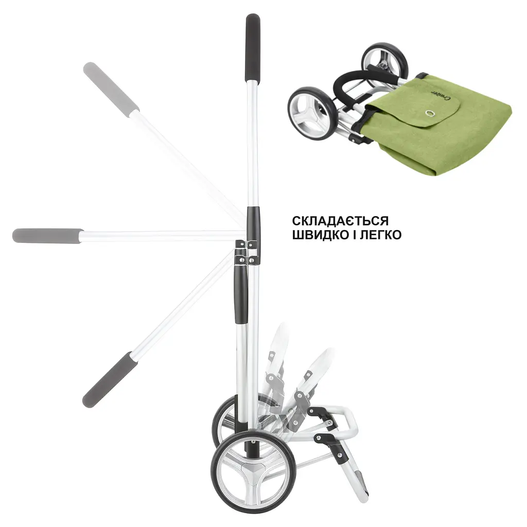 Cумка-візок ShoppingCruiser Foldable Green (650068) - фото 6