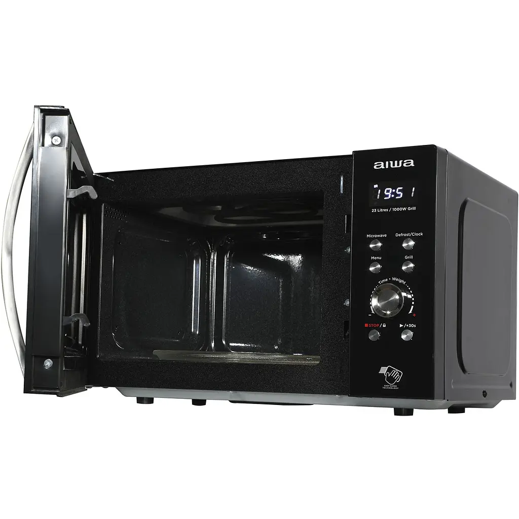 Мікрохвильова піч AIWA NAMICOOK CRYSTAL23 MW-230DG/BK 23л/ 800Вт/ гриль/ Child LOCK//чорна - фото 6