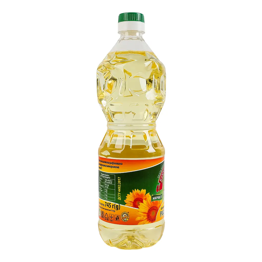 Масло подсолнечное рафинированное Королевский вкус 0.81 л - фото 3