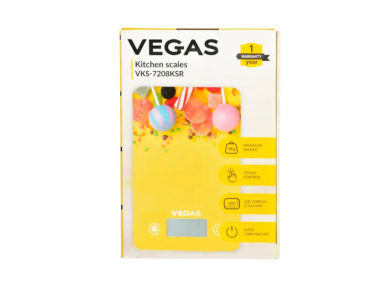 Ваги кухонні Vegas VKS-7208KSR - фото 3