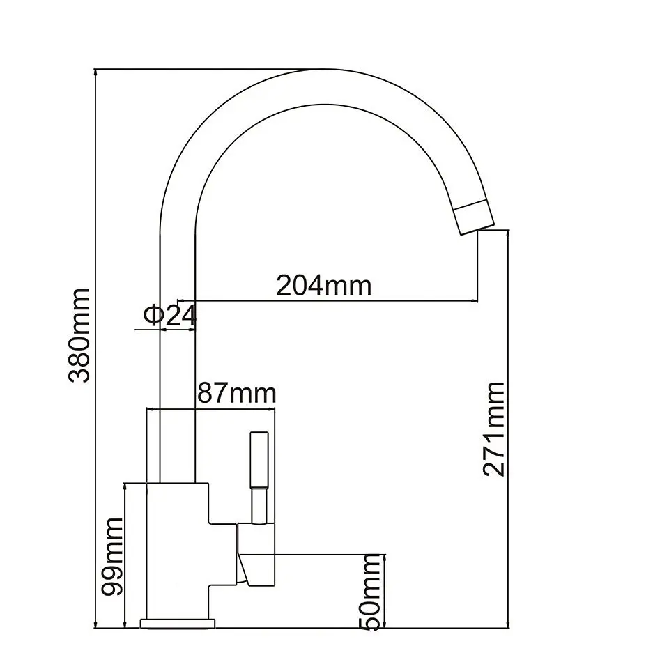 Змішувач для кухні Adamant SA-01 ivory - фото 6