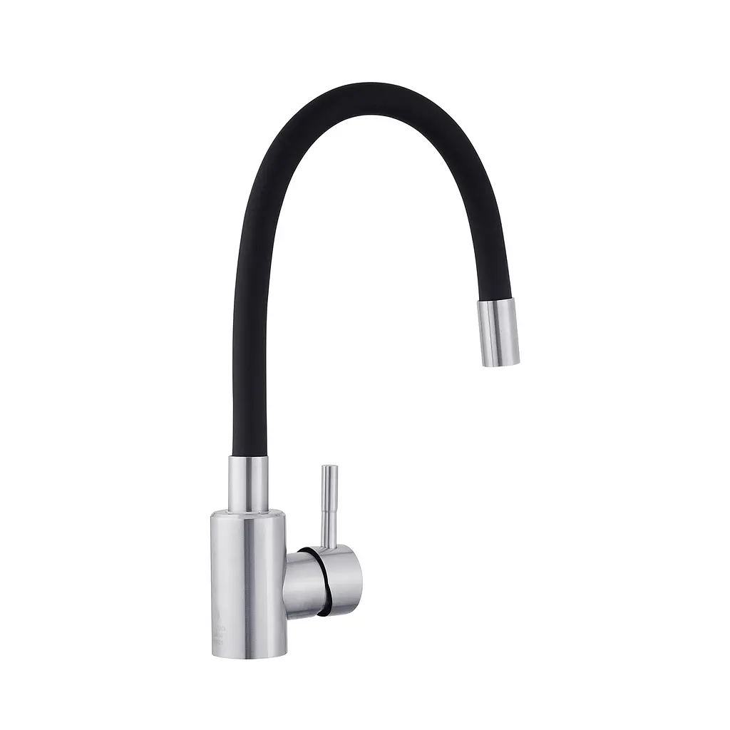 Змішувач для кухні з гнучким виливом Agua Acero-INOX035NS-1 CV023288 Хром матовий - фото 3