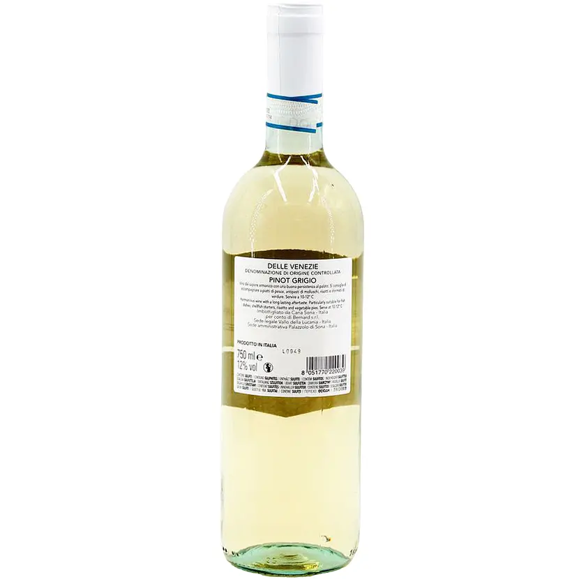Вино Corte Noa Pinot Grigio Delle Venezia белое сухое  0.75 л (BER002) - фото 2