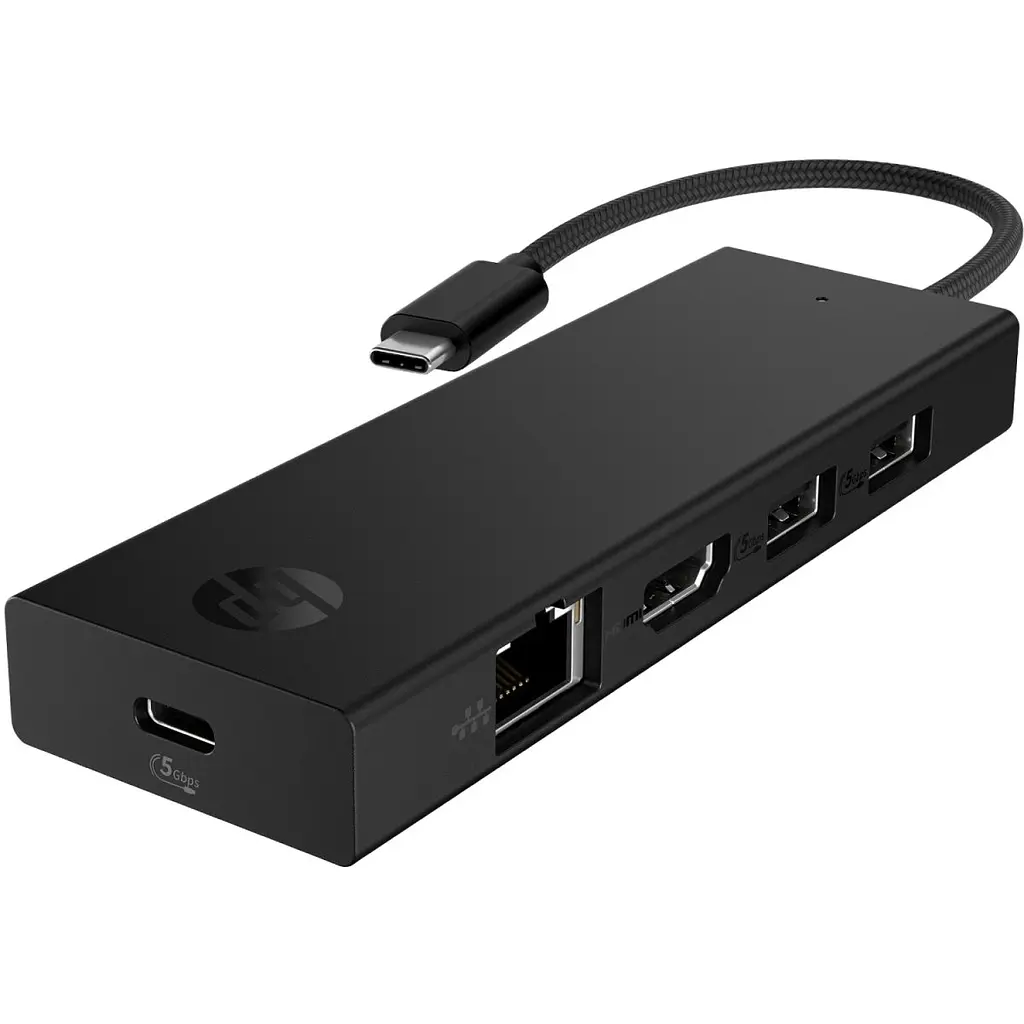 Хаб USB 3.0 -HDMI/USB2.0x2/USB-C PD/Ethernet Hub HP (BR1U3AA) - фото 5