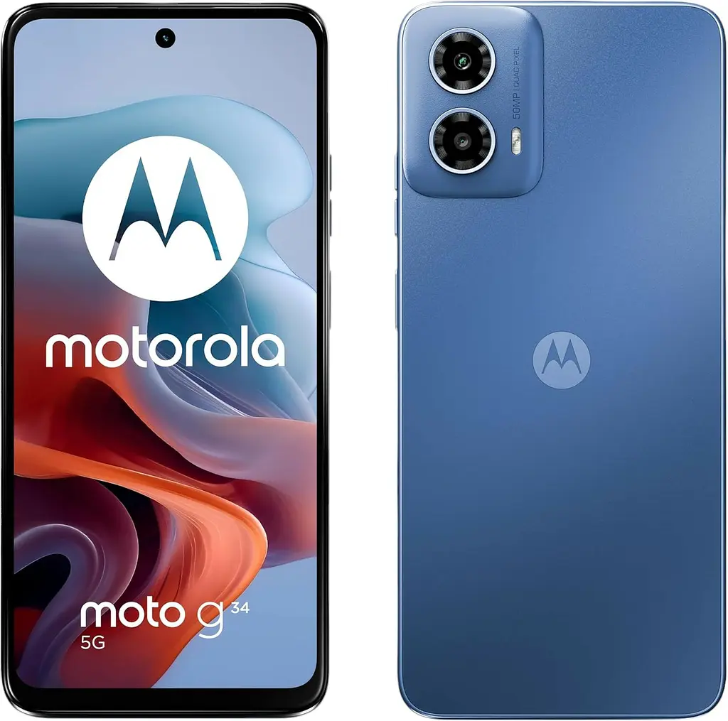 Смартфон Motorola Moto G34 8/128Gb Ice Blue - фото 3