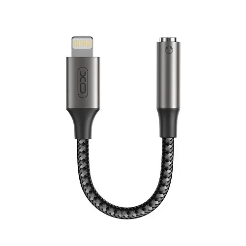 Адаптер XO NB-R258C Lightning to 3.5mm Матовий