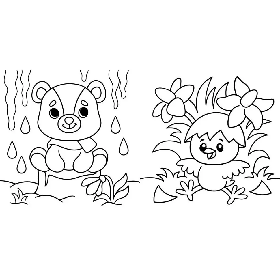 Детская раскраска "Весна" Ранок 1806004 серия "Водные раскраски", 12 страниц - фото 3