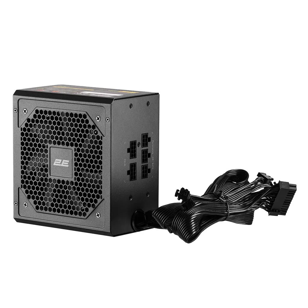 Блок питания 2E Gaming Solid Power (650 Вт), >85%, 80+ Bronze, 120 мм, 1xMB 24-контактный (20+4), 2xCPU 8-контактный (4+4), 3xMolex, 6xSATA, 4xPCIe 8-контактный (6+2), Semi Modular - фото 4