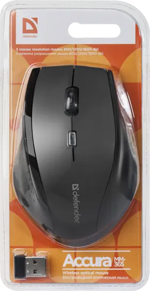 Мишка Defender Accura MM-365 Black (52365) - фото 4
