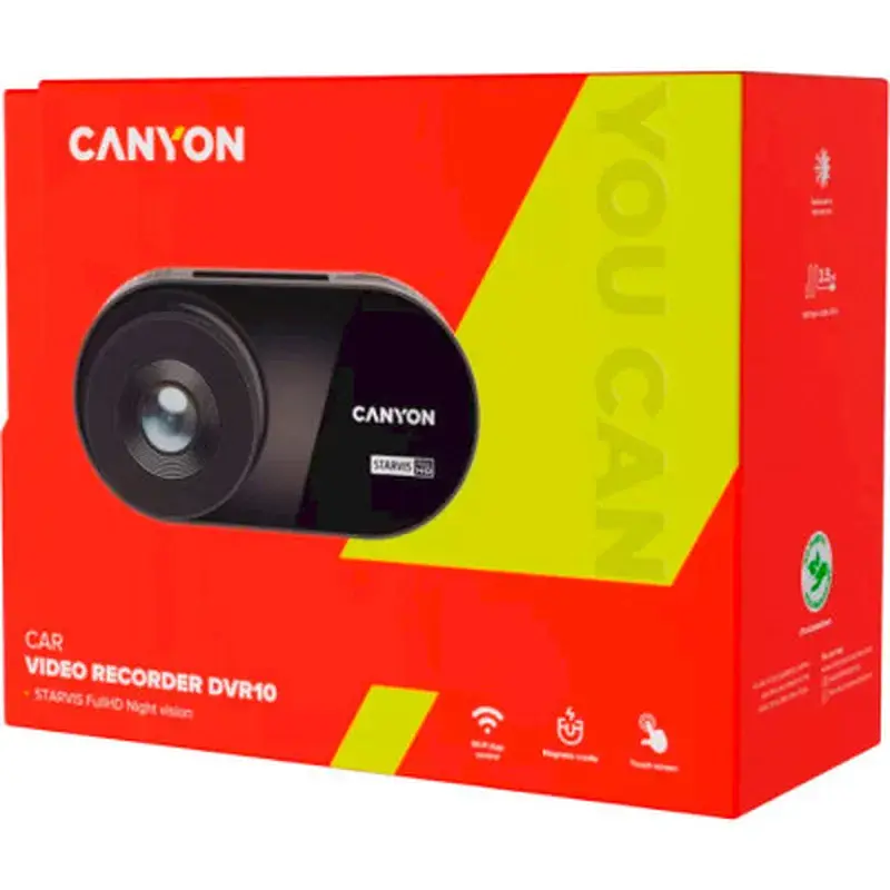 Відеореєстратор Canyon DVR10 FullHD 1080p Wi-Fi Black (CND-DVR10) - фото 11