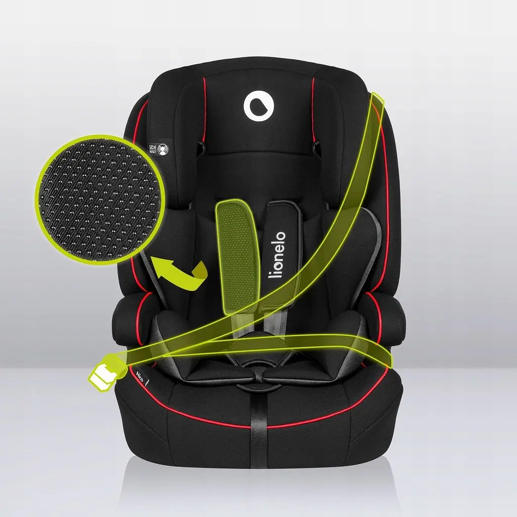 Автокрісло Lionelo Nico 9-36 кг Black Red - фото 6