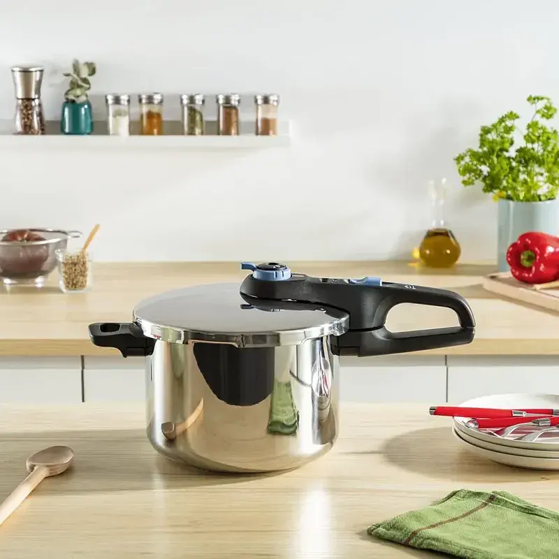 Tefal Скороварка Secure Trendy, 4л, з паровим кошиком, нержавіюча сталь, пластик - фото 8