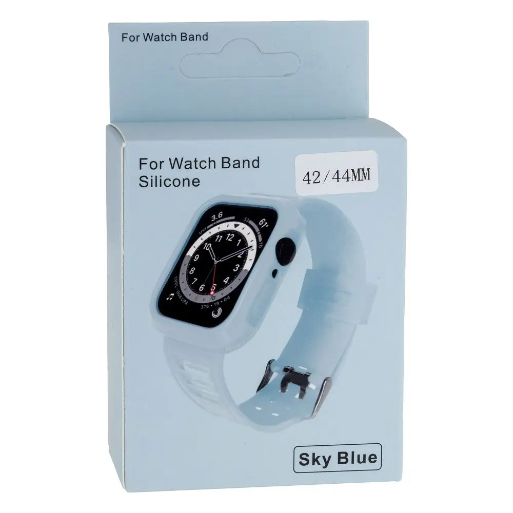 Ремінець силіконовий футляр Anchor Watch Band Apple Watch 42-44 мм Sky Blue - фото 2