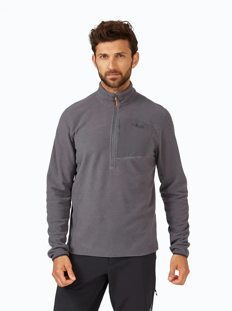 Чоловіча флісова кофта Rab Tecton Jacket L Сірий - фото 1