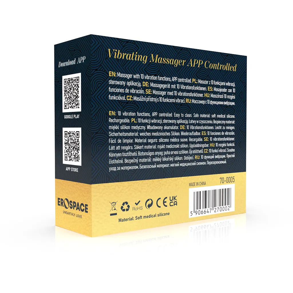 Вібратор Erospace Sweet Play Vibrating Massager APP Controlled A5 - фото 9