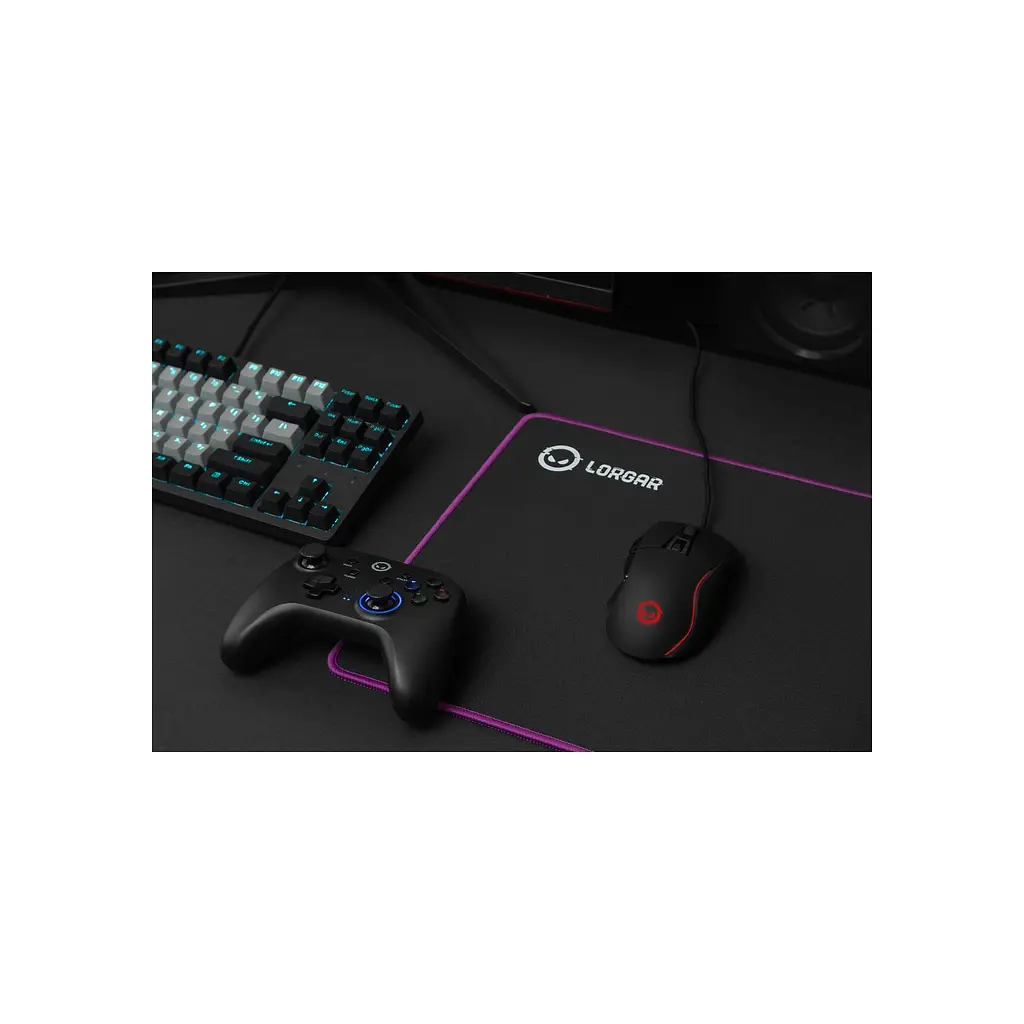 Килимок для мишки Lorgar Main 315 Black/Purple (LRG-GMP315) - фото 12