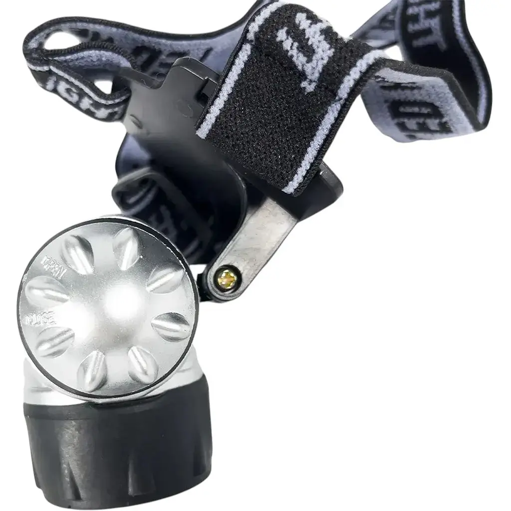 Ліхтар налобний світлодіодний Good Bike 7 LED на батарейках водозахисний (92303-IS) - фото 4