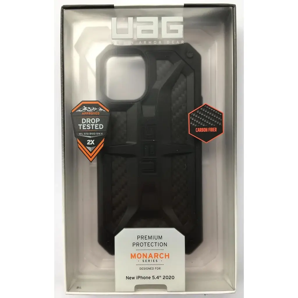 Оригинальный противоударный чехол UAG Monarch для iPhone 12 Mini (5.4") Black Carbon (112341114242) - фото 2