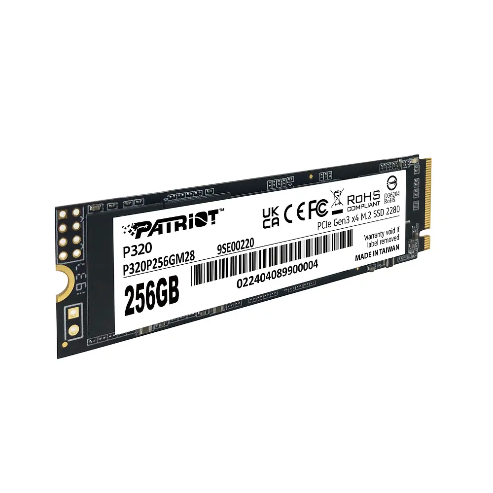 Накопичувач SSD M.2 Patriot P320 256GB NVMe 2280 Gen3.0 x4 3D TLC (P320P256GM28) - фото 4