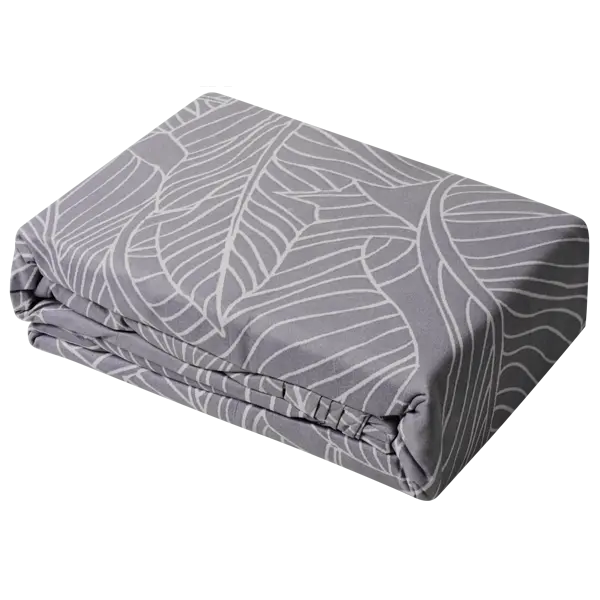 Комплект постільної білизни Soho Сімейний 2 шт. - 150x200 см Leaves Grey - фото 4