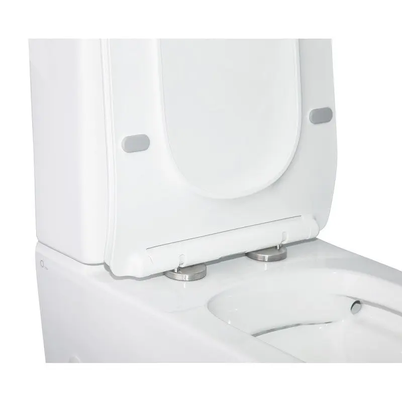Унитаз-компакт Qtap Crow безободковый с сиденьем Soft Close QT05222170W, Белый - фото 4