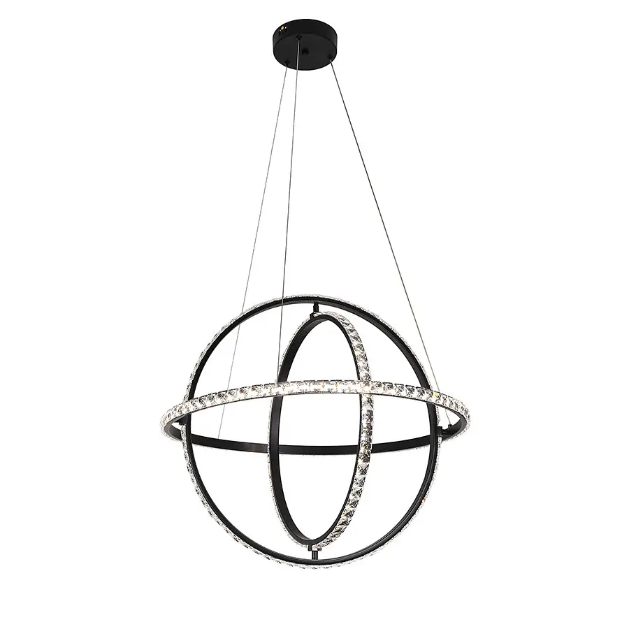Люстра стельова LED Levistella 799L8703S-3 (600) BK, 70W, регульована температура кольору, чорний метал, сучасний стиль - фото 2