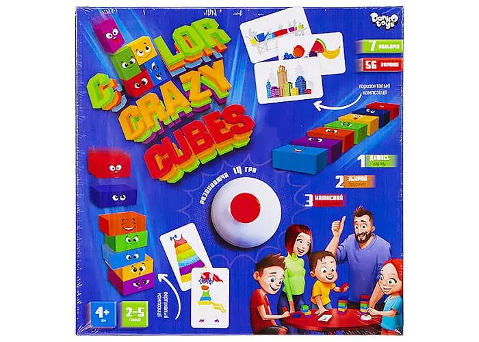 Настільна гра Danko Toys Color Crazy Cubes (укр.) (CCC-02-01U) - фото 2