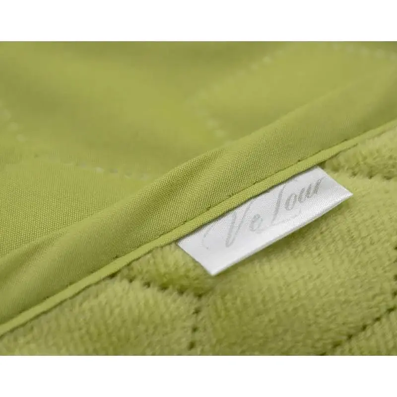 Покривало Руно двостороннє декоративне Velour Green banana зигзаг 150х220 см - фото 11
