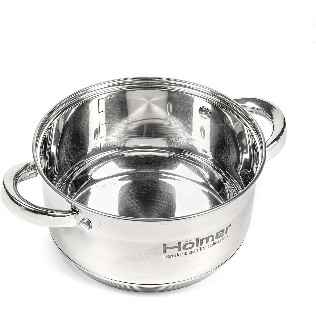 Каструля з кришкою Holmer CR-12538-SS, 3,8 л (CR-12538-SS) - фото 4